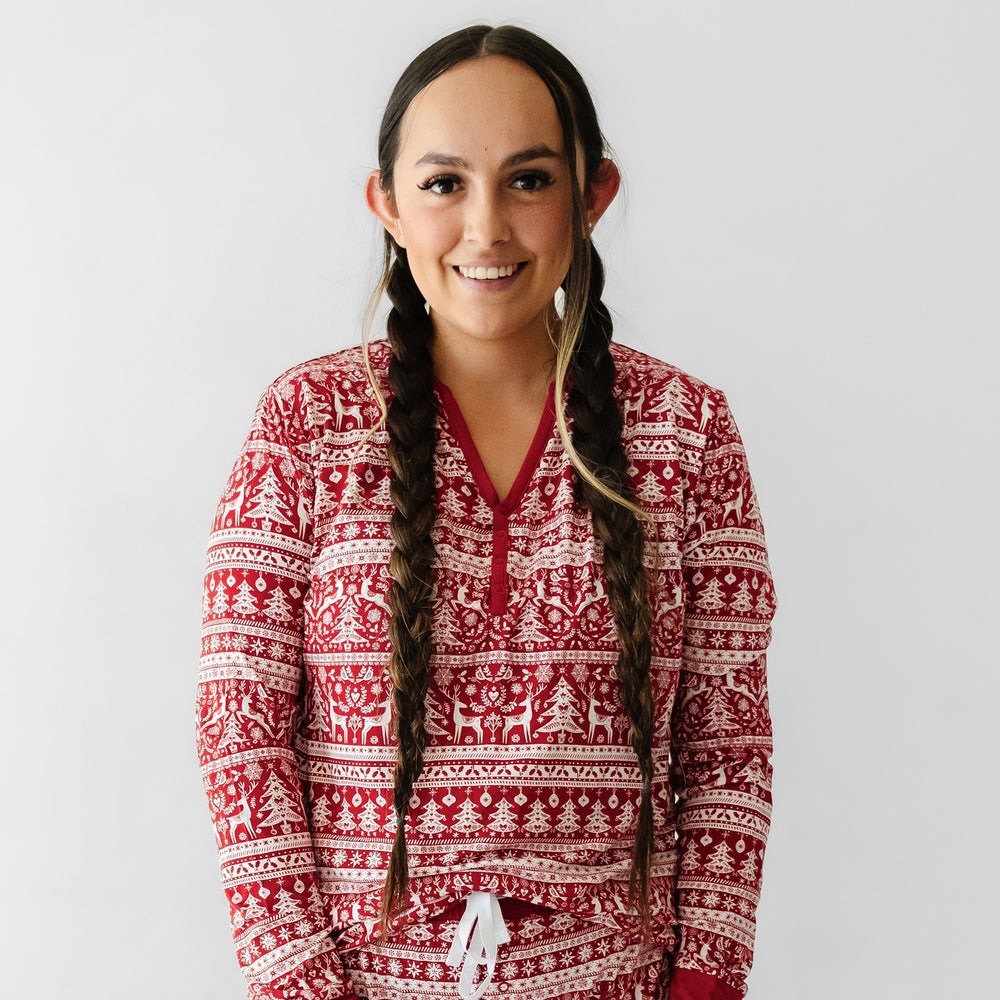 Little Sleepies Reindeer Cheer Women’s Top (NWT)